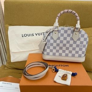 Authentic LV Alma bb Azur